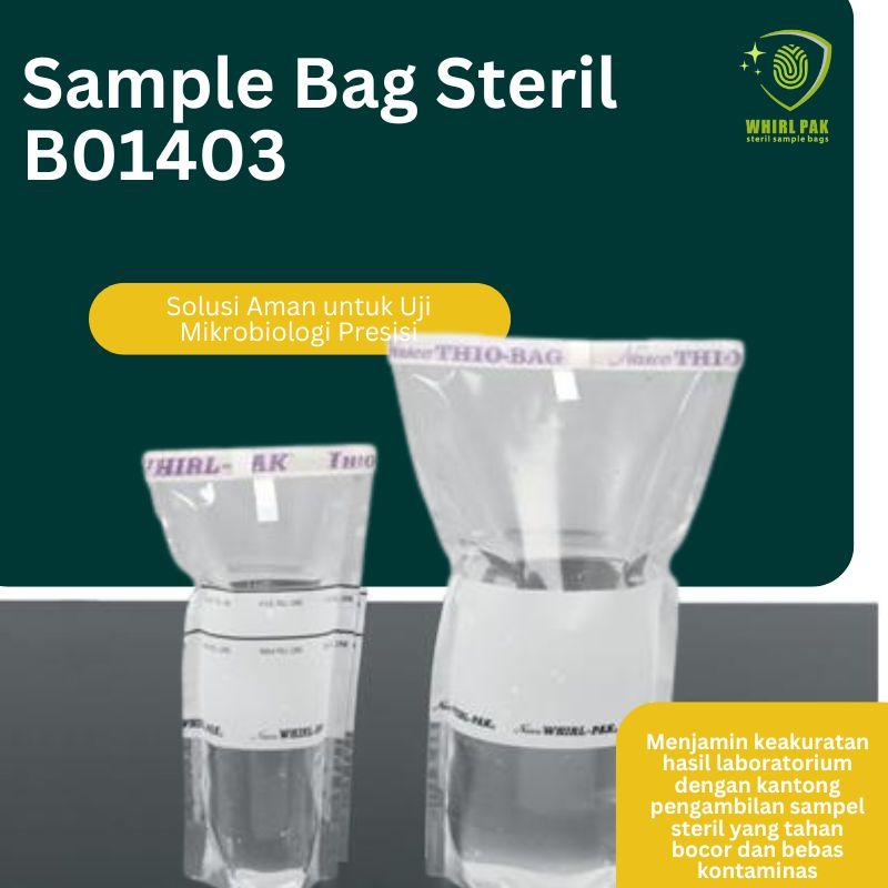 Sample bag steril untuk pengujian mikrobiologi B01403